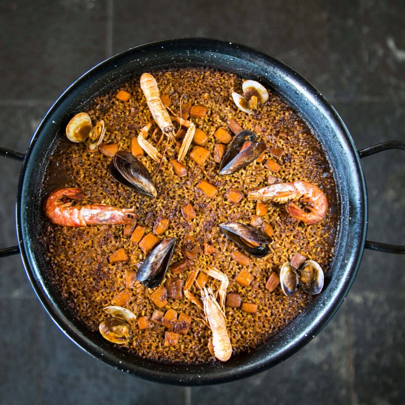 Paella de marisco